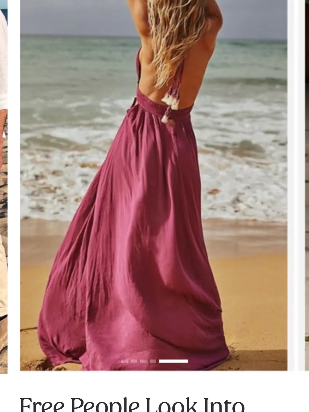 Free People Look Into the Sun Halter Maxi Dress - Rose Plum - Picture 2 of 11